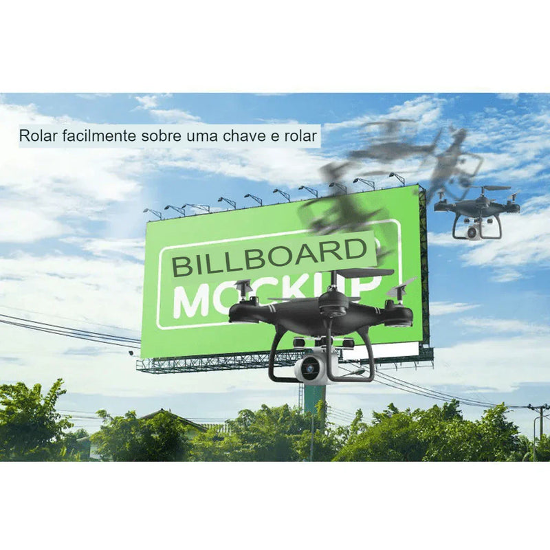 Drone Profissional X54 2024 com Câmera 1080P Acoplada