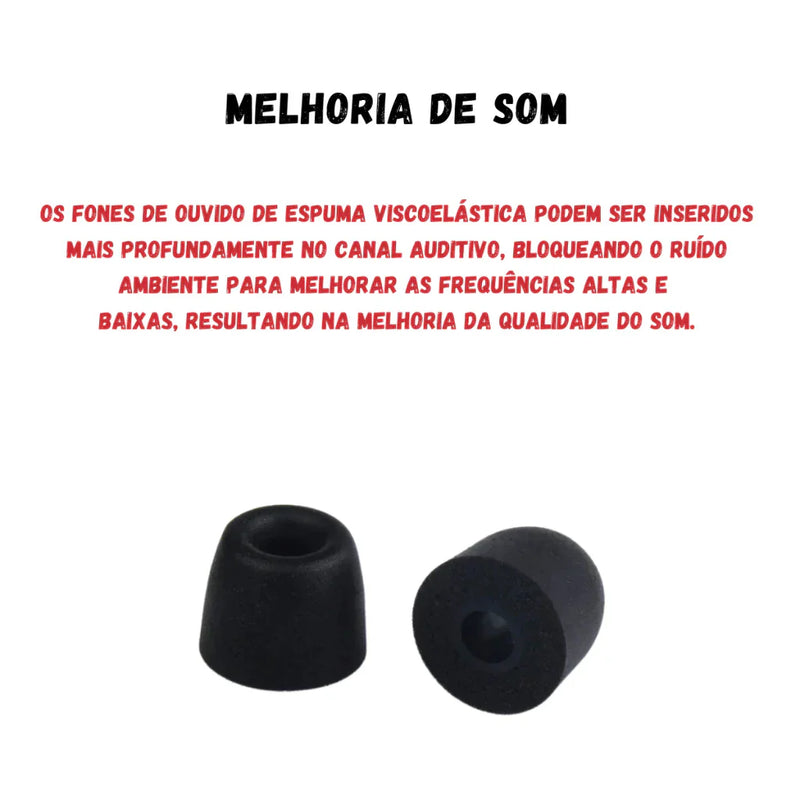 Kit Borrachinhas Para Fone de Ouvido (3 Pares)