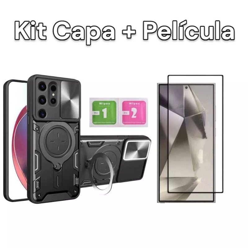 Kit Capa + Película de Vidro 3D