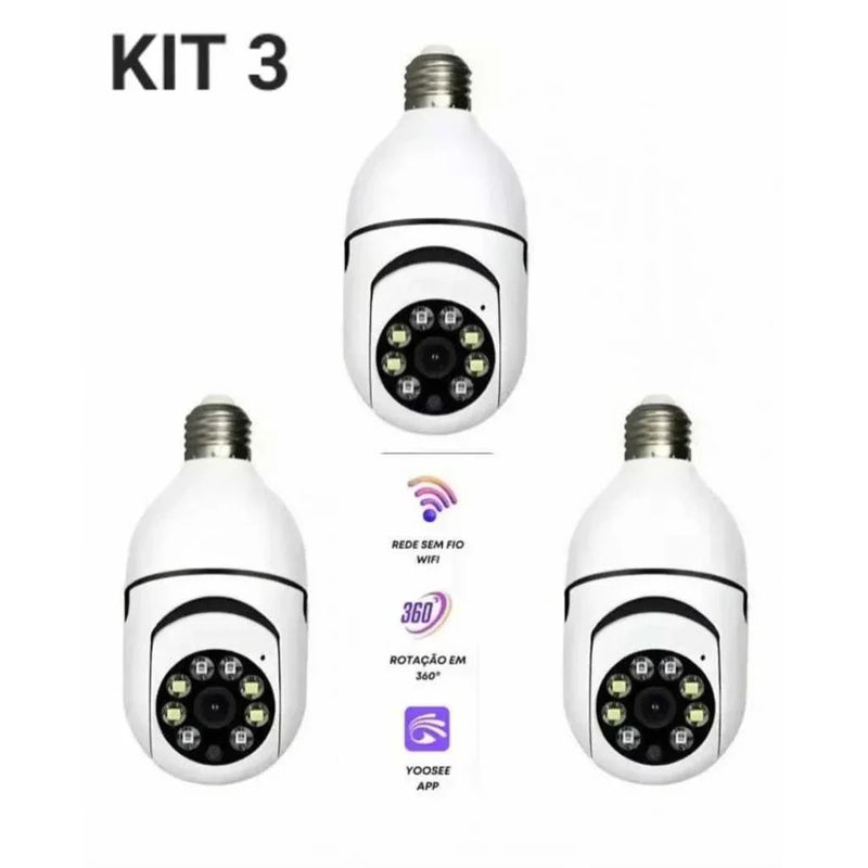 Câmera de Segurança Wi-Fi IP 360° Full HD