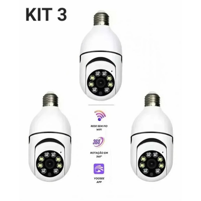Câmera de Segurança Wi-Fi IP 360° Full HD