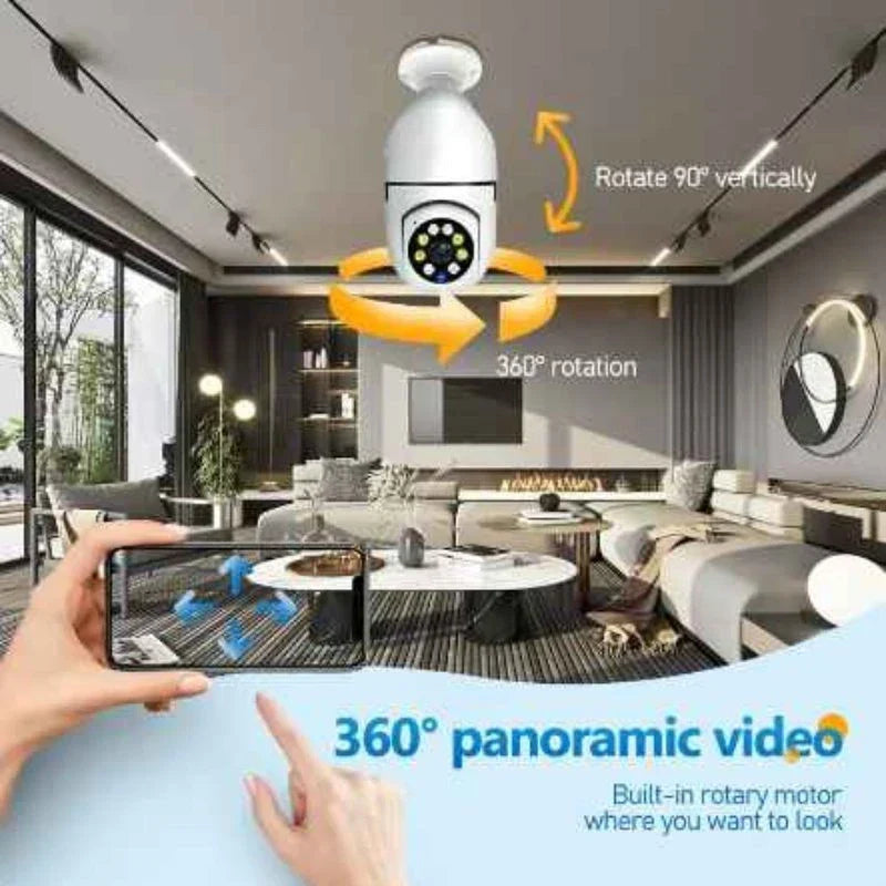 Câmera de Segurança Wi-Fi IP 360° Full HD