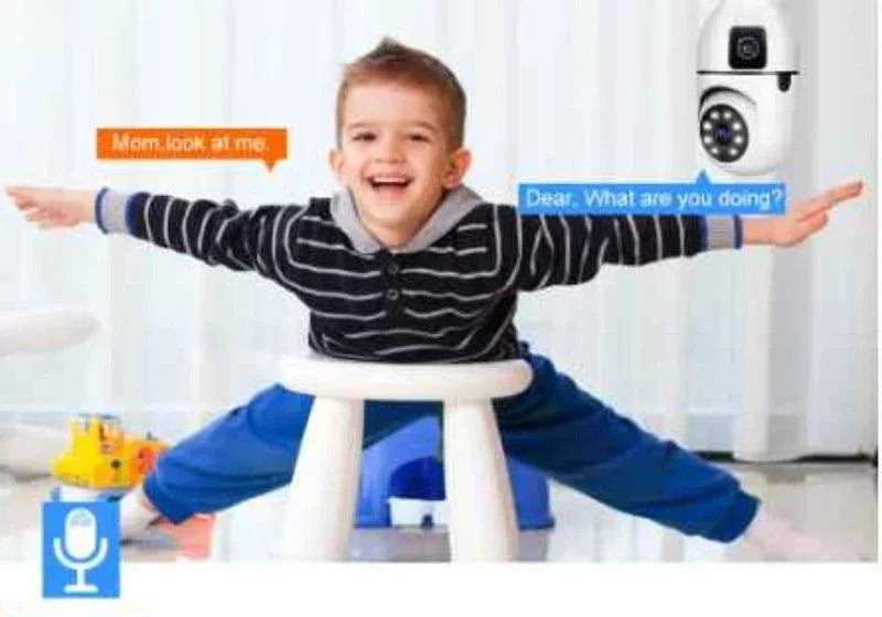 Câmera de Segurança Wi-Fi IP 360° Full HD